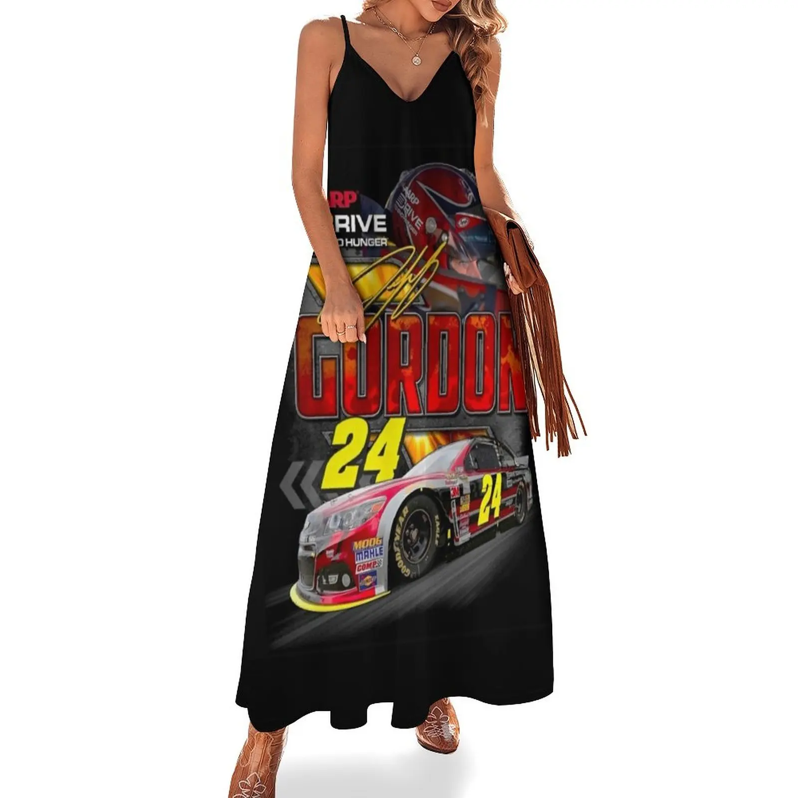 

Jeff gordon Sleeveless Dress birthday dress women's clothing korea stylish dresses for women 2025 Dress