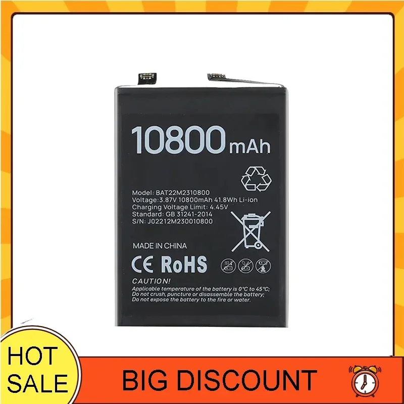 

Replacement Battery BAT22M2310800 10800mAh For Doogee V30 Portable batteries