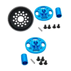 1/10 RC High Speed Gear Set Upgrade Parts 54500 Aluminum Kit Metal RC Gears for Tamiya TT 02 Crawler RC Hobby Car Model Kit