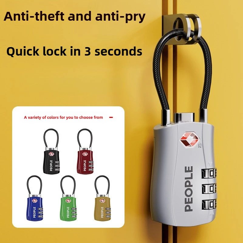 

Suitcase combination lock, locker, backpack, waterproof and anti-theft, small tsa customs lock