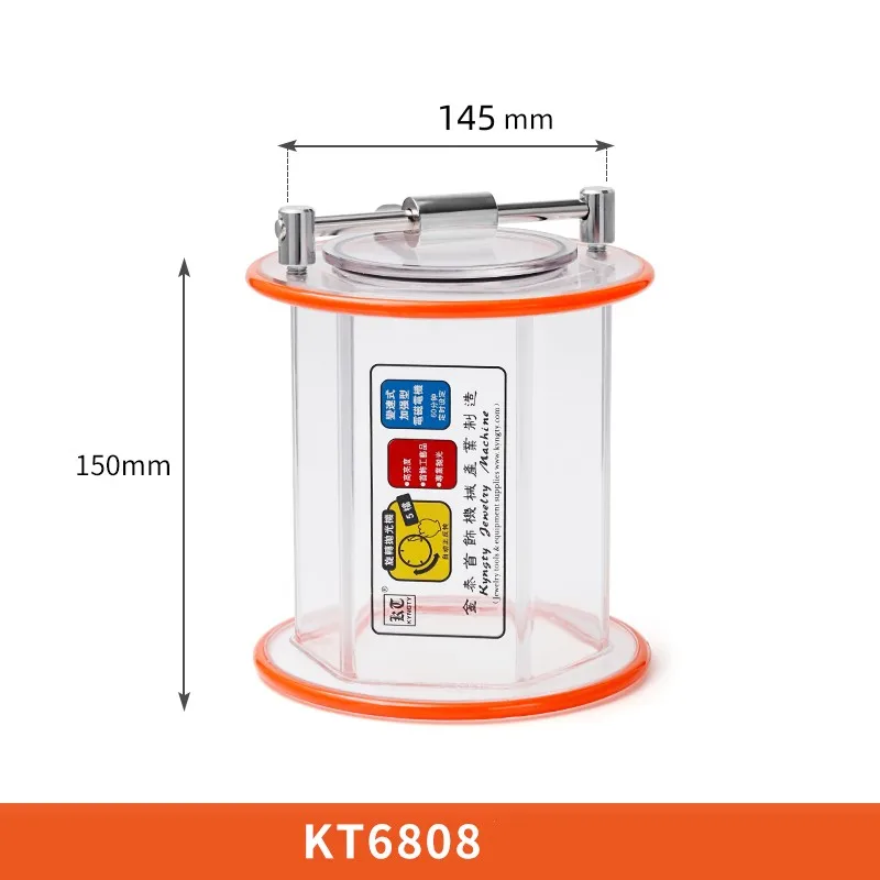 Capacity 3 kg Rotary Drum/Bucket For KT-6808 Tumbler For Polishing Machine Jewelry Polishing Barrel