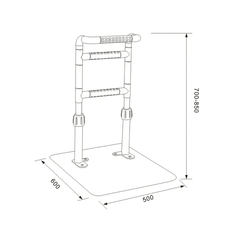 Adjustable Bedroom Grab Bar Safety Handle Assist In Getting Up Grab Bar Bedside Handrail