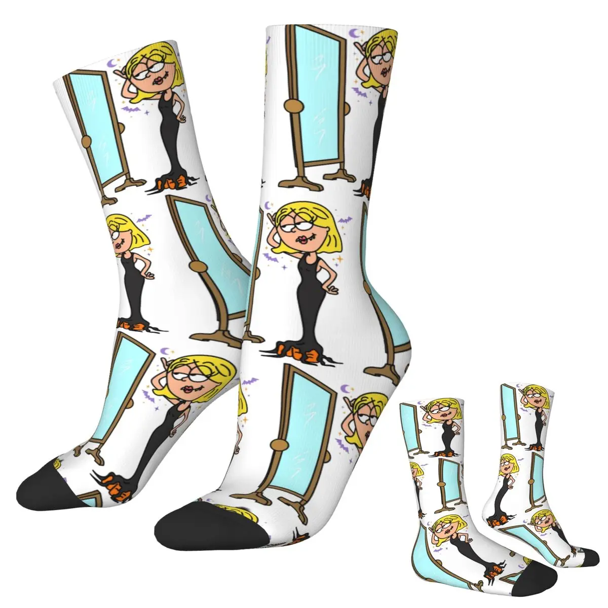 

Lizzie Mcguire Cartoon Socks Harajuku Super Soft Stockings All Season Long Socks Accessories for Unisex Christmas Gifts