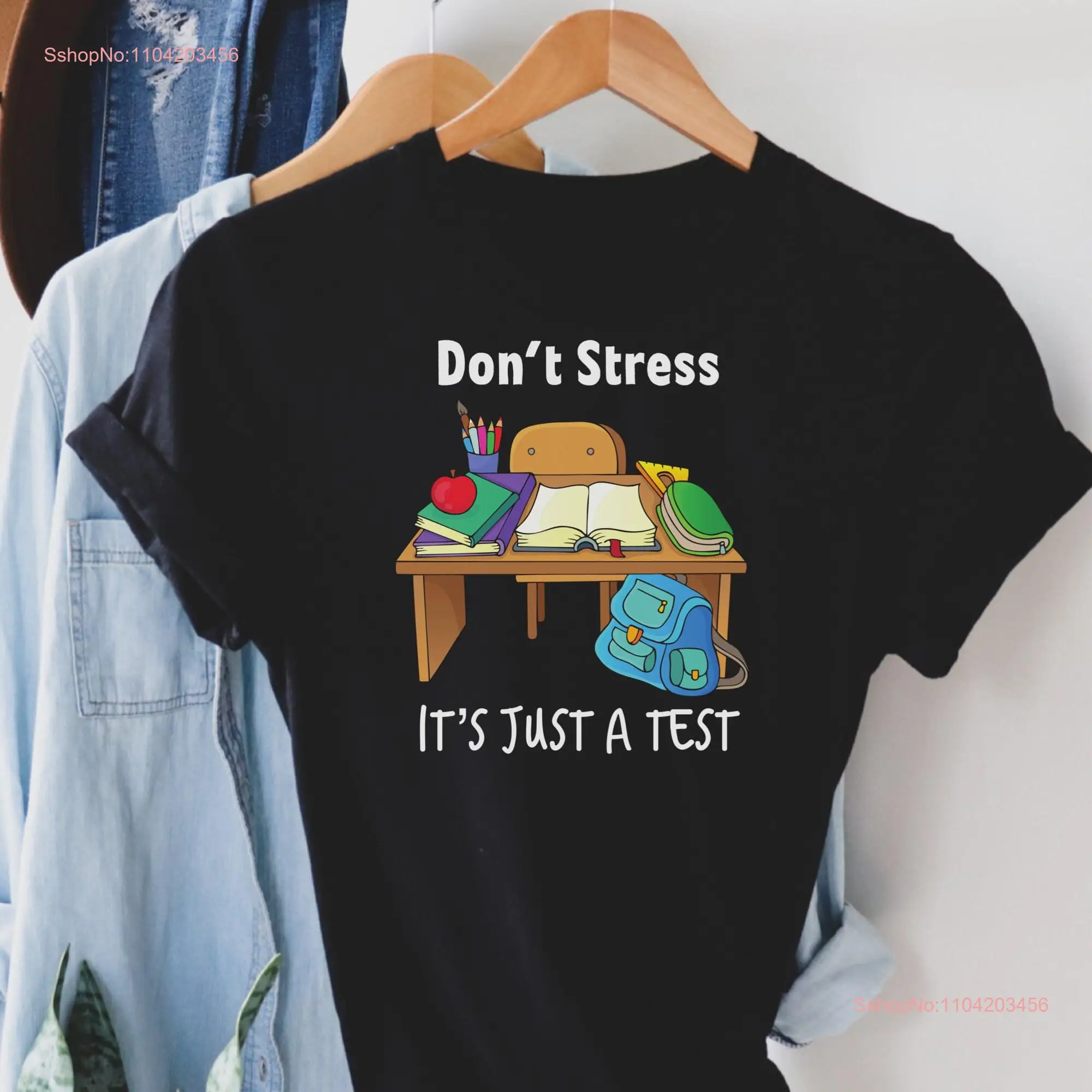 Testing Day T Shirt Funny Teacher STAAR State Teachers Test Exam long or short sleeves