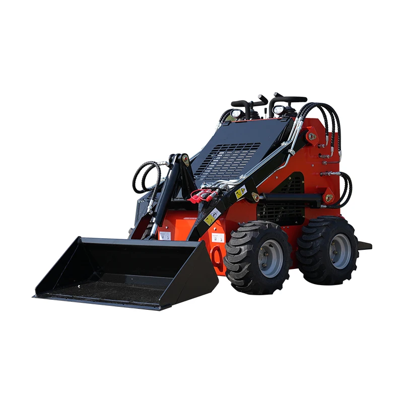 Wheel Tires Min Skid Steer Loader SMH380 Max Lifting Force 375 KG Bucket Capacity 0.15 Cubic Metre