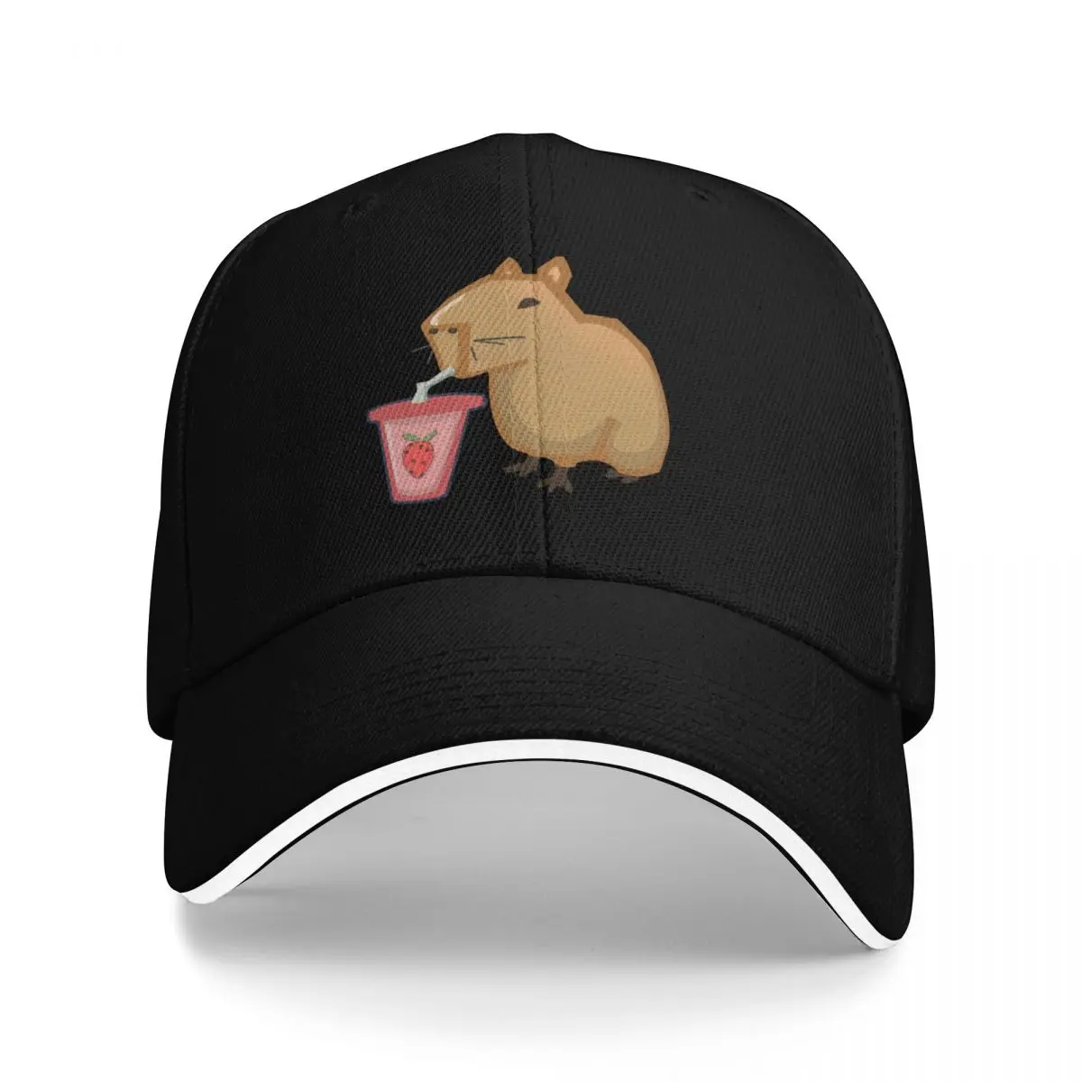 ハッピーカピ ベースボールキャップ ゴルフハット ブラックハット メンズ 高級ゴルフウェア メンズ レディース