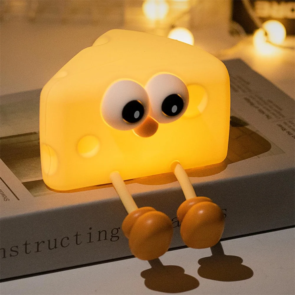 

Cute Cartoon Silicone Night Light LED Creative Fries Nightlight USB Rechargeable Timing Dimming Sleep Night Lamp Kids Room Decor