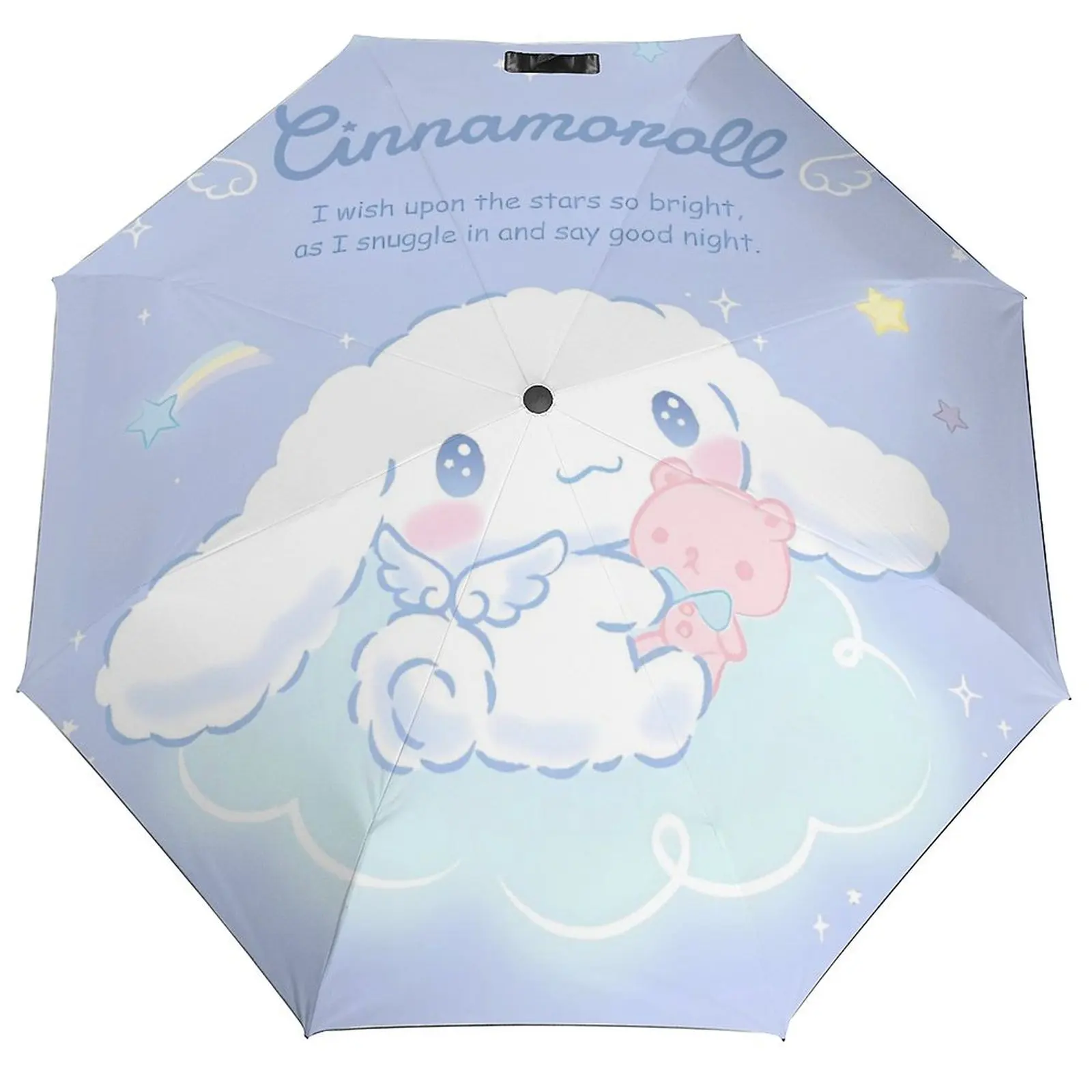 

Cinnamoroll милый мультяшный зонт для собаки Kawaii, зонтик от дождя и солнца, портативный модный автоматический зонт с принтом Tours