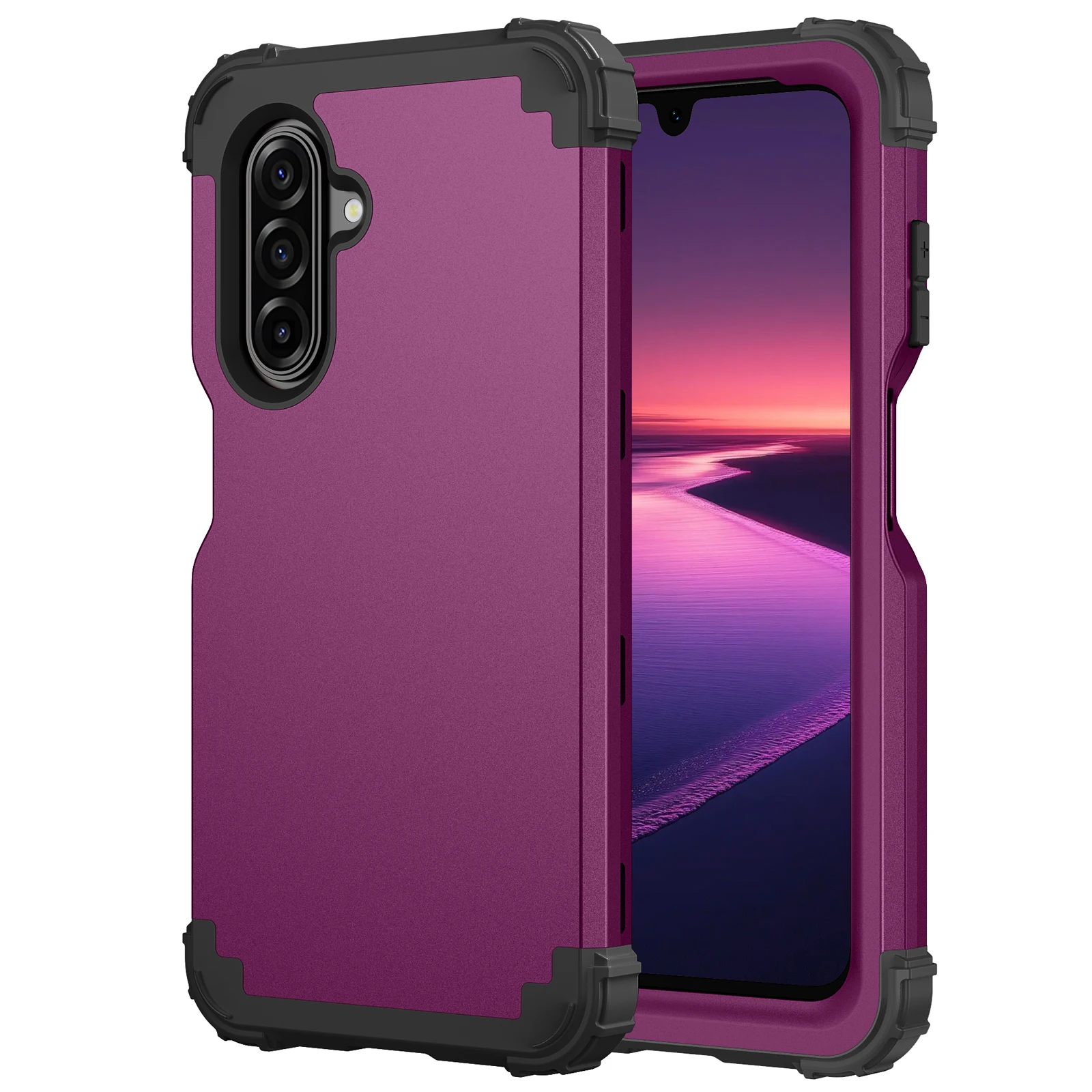 3-in-1 Heavy-Duty-Schutzhülle für Samsung Galaxy A17 A37 A57 A16 A26 A36 A56 A15 A35 A55 A14 A54 5G Silikon-Kunststoff-Abdeckung – Detail 12