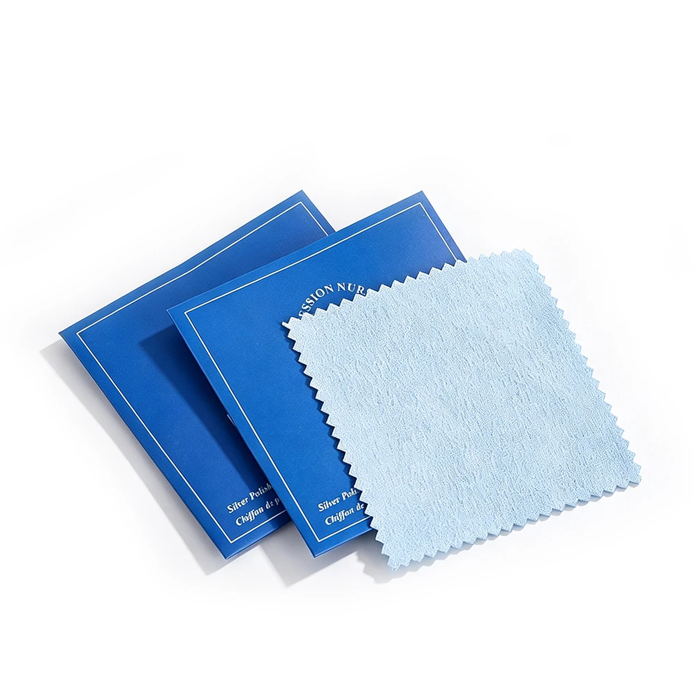 10pcs Polishing Cleaning Cloth for Watch Coins Jewelry Sterling Silver Gold Platinum Soft Clean Wipe Keeps Jewelry Shiny 8x8cm