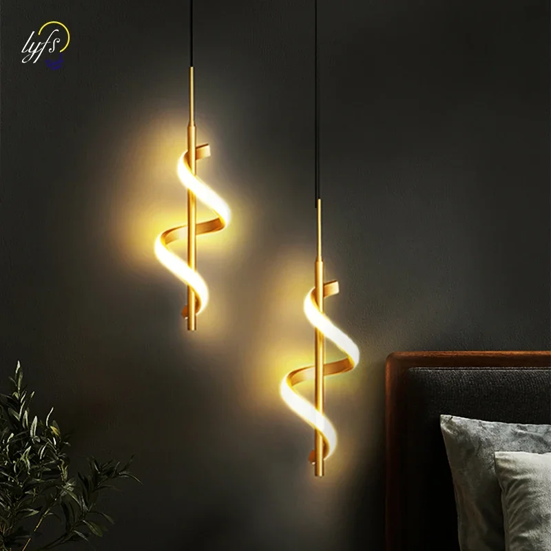 Imagem -03 - Moderno Led Luzes Pingente Nordic Lâmpadas de Parede Home Decor Living Quarto Cabeceira Interior Corredor Corredor Decoração Luminárias