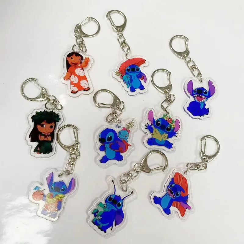 

Брелок Disney Stitch, брелок в стиле аниме, рождественский подарок, брелок для автомобиля, аксессуары для сумок