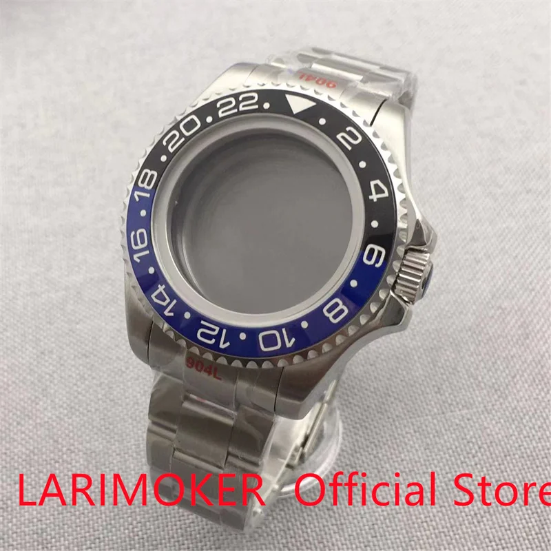 

LARIMOKER 43mm Watch Case Sapphire glass fit NH34 NH35 NH39 ETA2824 PT5000 ST2130 MIYOTA8215 821A 8205 DG MINGZHU Band