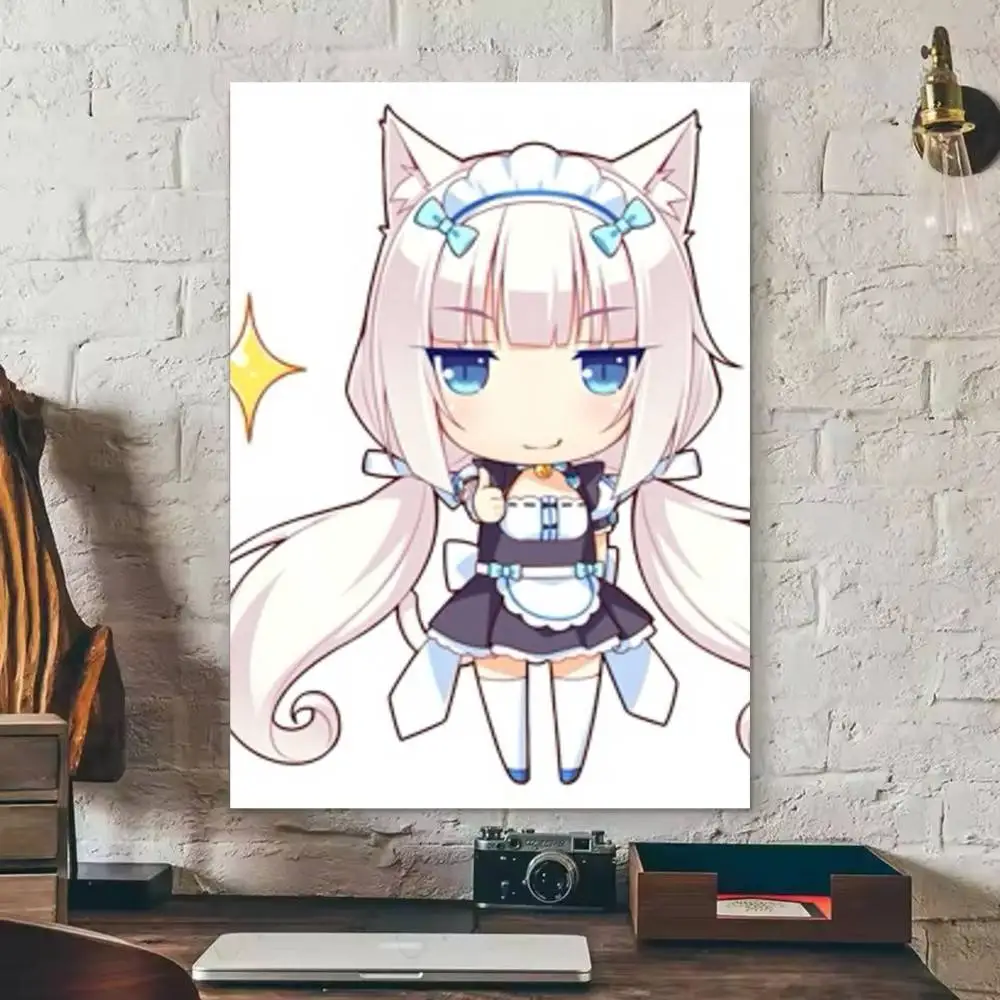 Nekopara Chibi vanilla Chocola Anime Game  Anime Character Poster HD Print Wall Art Home Decor