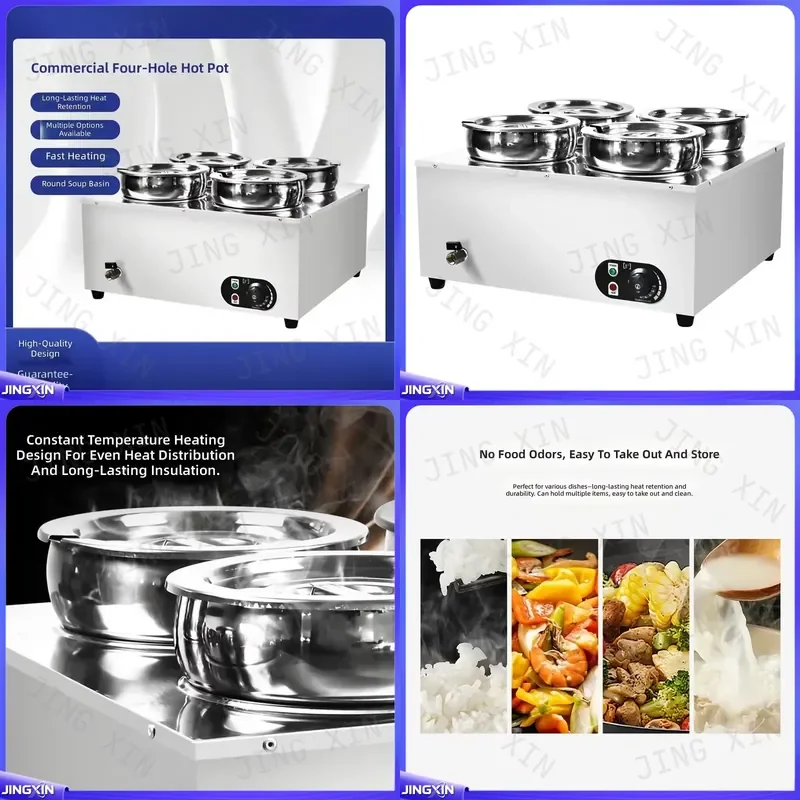 custom for Electric Soup Warmer 110V Desktop Food Heater Constant Temperature Pot Hot Soup Dispenser for Cafeteria Stall