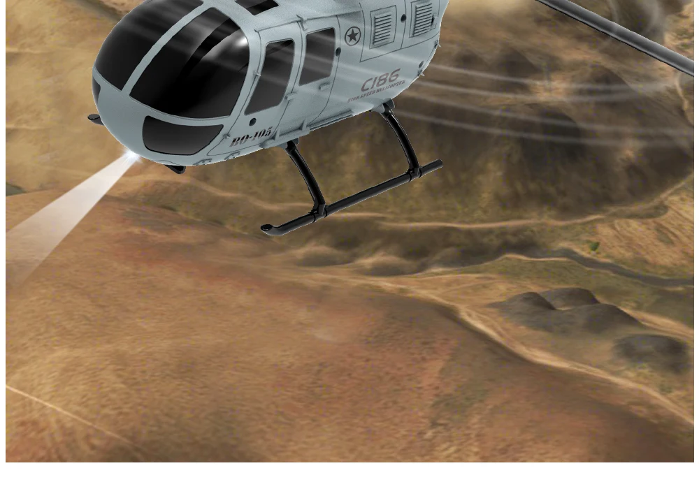 C186 RC ヘリコプター 2.4 グラム 4CH BO105 飛行機 4 プロペラ 6 軸