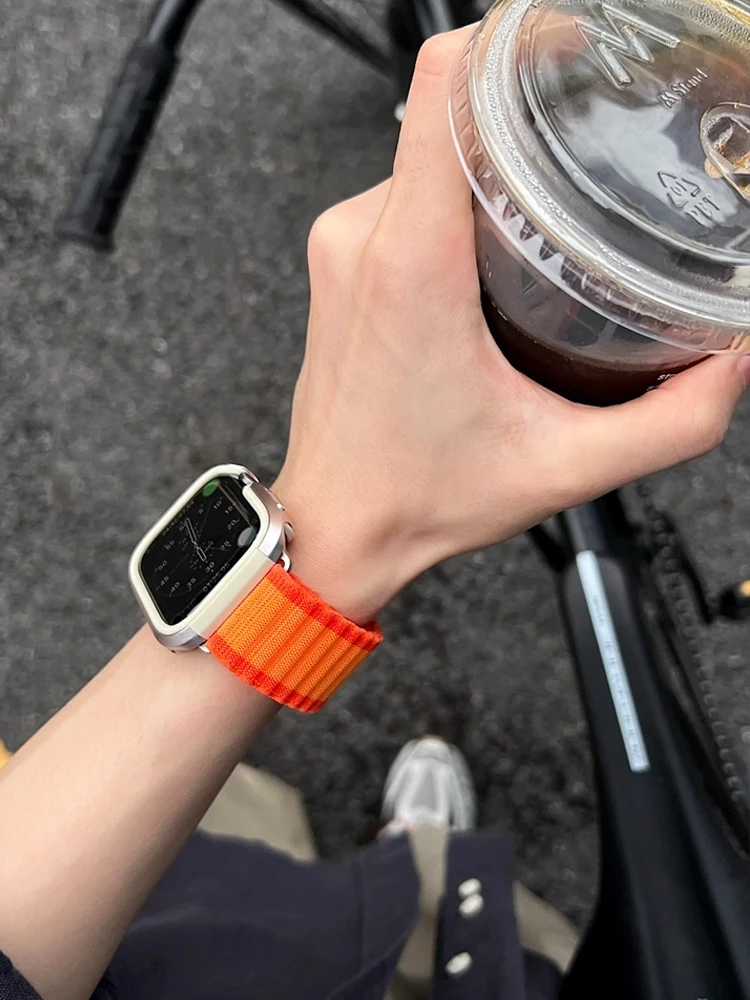 Ocean Strap For Apple Watch Ultra 2 10 9 8 7 49mm 46mm 45 41mm Sport Nylon Bracelet Band For iWatch 6 5 4 3 SE 44 40mm 42mm 38mm