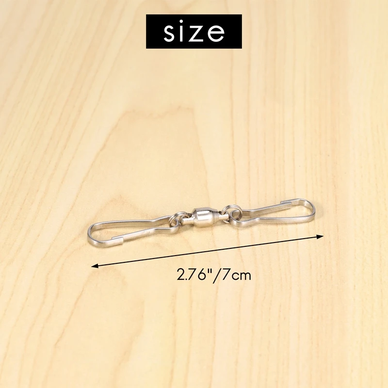 A67P-8 Pack Spinning Double Clip Swivel Hooks For Wind Spinners, Windsock, Bird Feeders, Wind Chimes Crystal Twisters Party