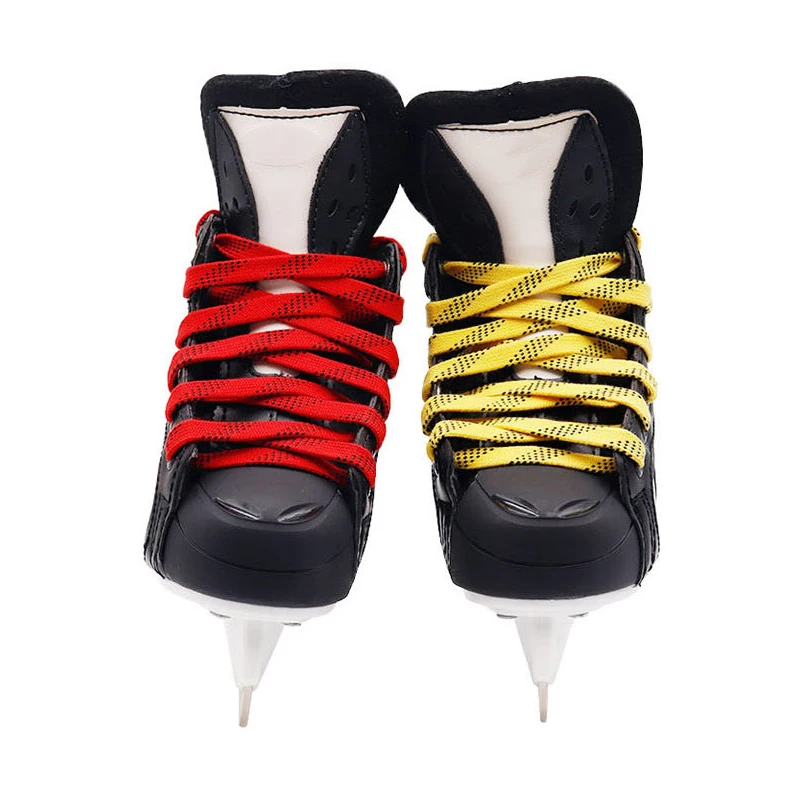 Skate Laces 84-120in Dual Layer Braid Extra Reinforced Tips Waxed Tip Design Suit For Ice Hockey Skate Hockey Shoe Lace