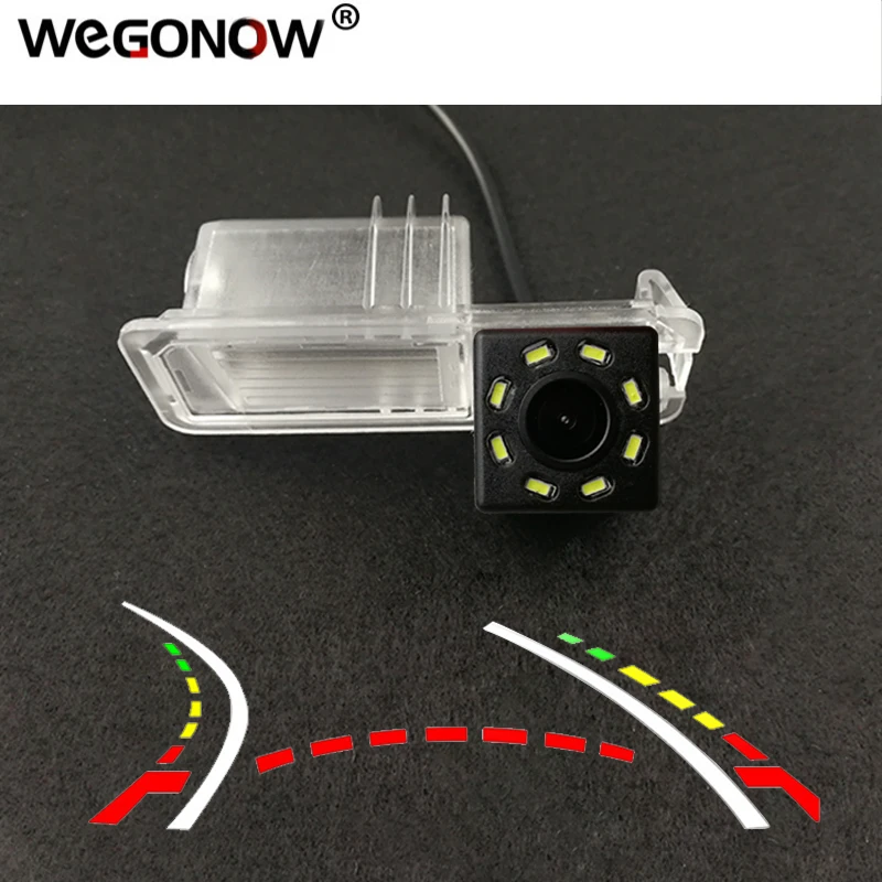 For VW Polo V (6R) Golf 6 VI Passat CC Magotan HD Wireless Car CCD Rear Camera Fisheye 8 12 led dynamic Night Vision waterproof