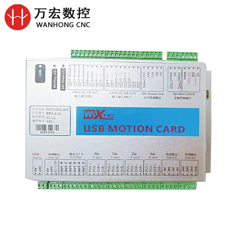 XHC CNC Controller Card 3 4 6 Axis USB mach3 Motion Control Board for CNC Machine Controller