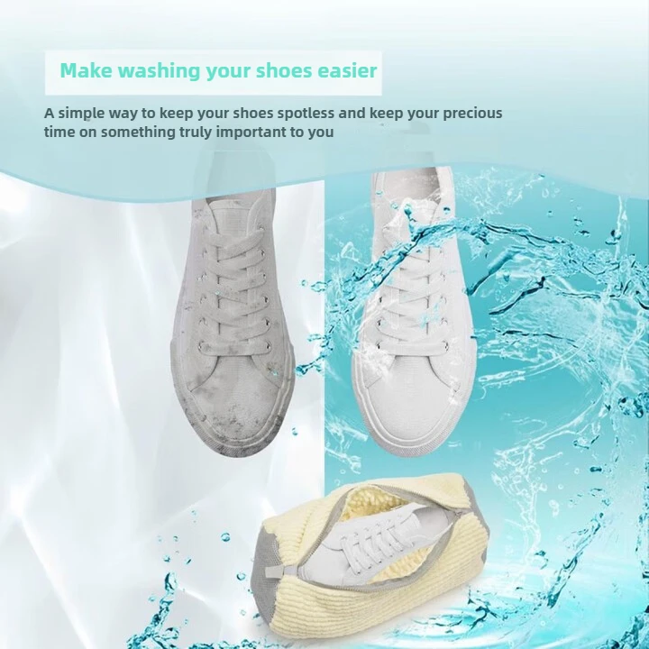 حقيبة أحذية الغسالة - واقي غسيل شبكي عالي التحمل مضاد للتشوه ومضاد للتآكل، حقيبة غسيل رياضية للتنظيف الكسول