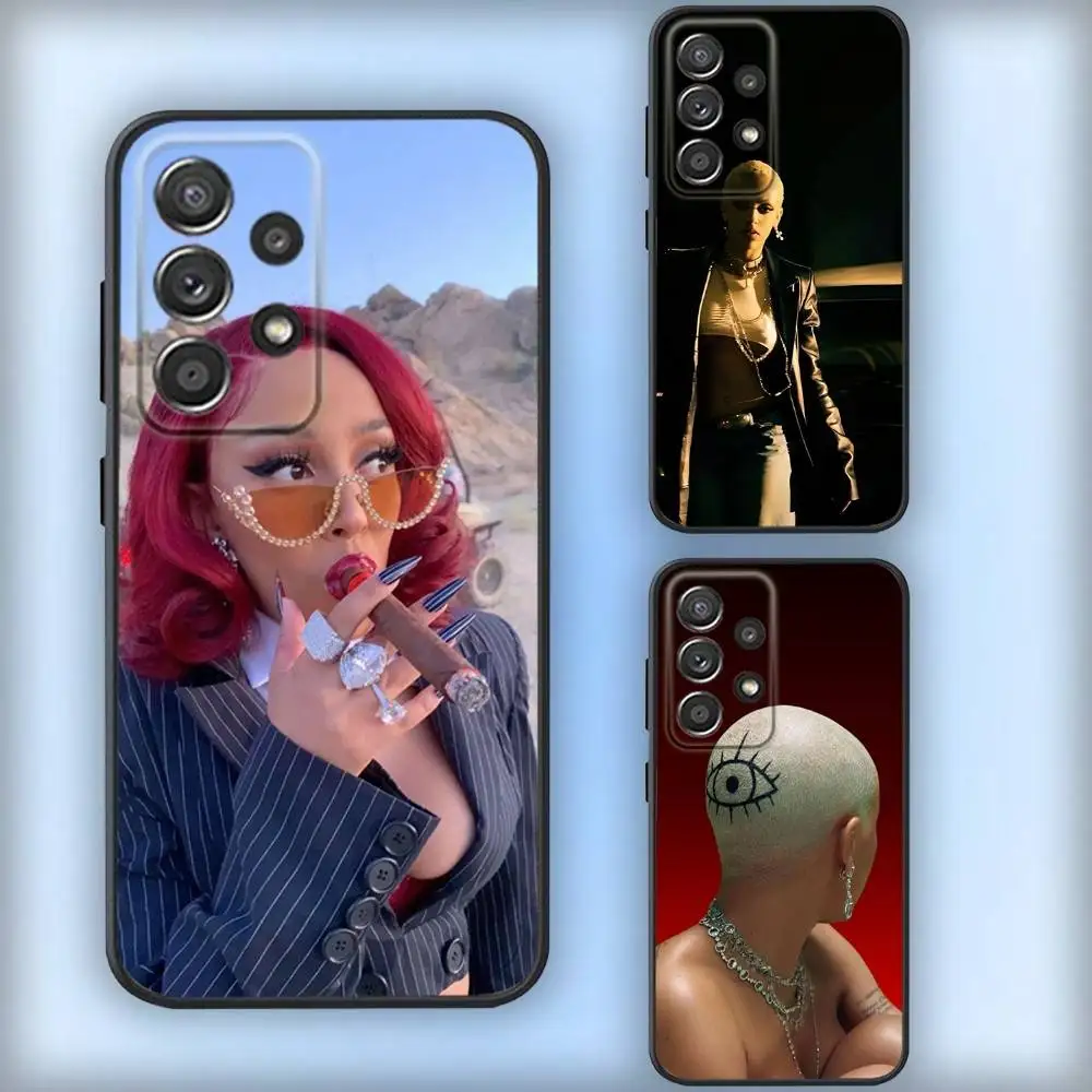 

Hot Singer D-Doja C-Cats Phone Case For Samsung S25,S24,S21,S22,S23,S30,Ultra,S20,Plus,Fe,Lite,Note,10,9,5G Black Cover