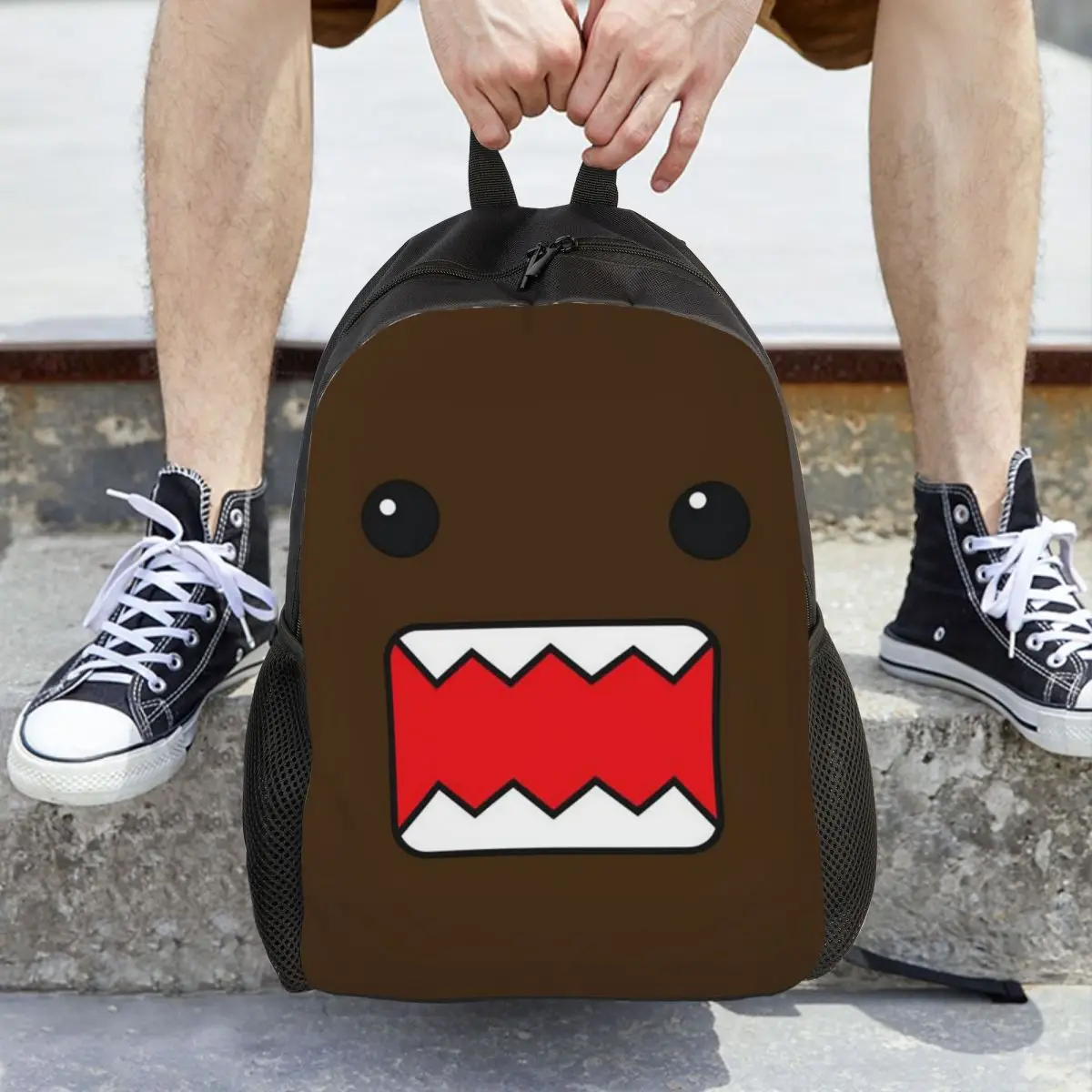 

Рюкзак Domo Kun RAWR Merch, Лидер продаж, рюкзак большой емкости, детская сумка для книг, школьная сумка, сумки на плечо для мужчин и женщин