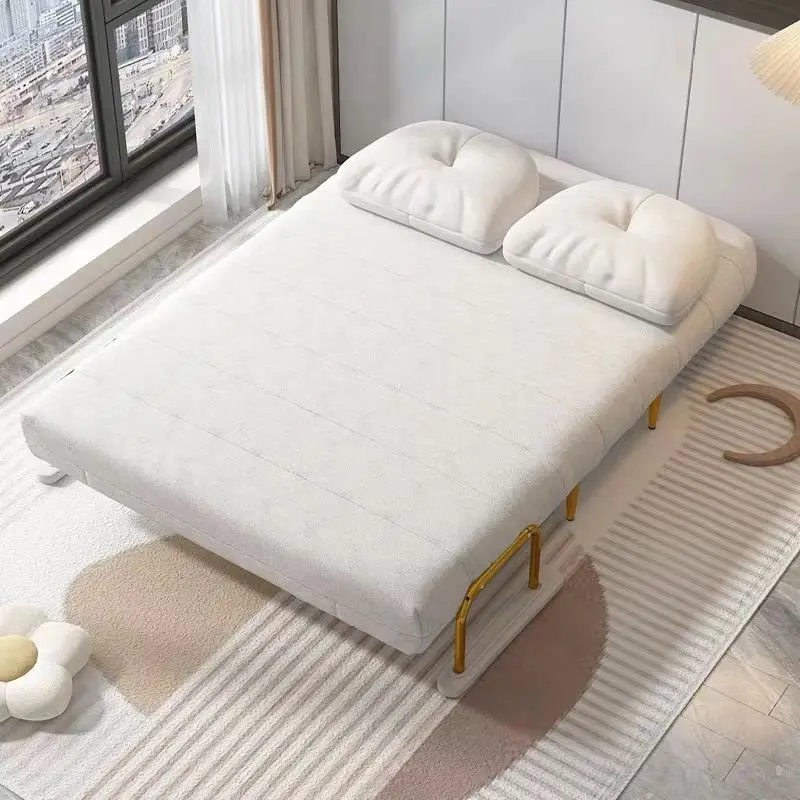 Sofa bed, lounge chair, foldable and extendable, adjustable for sitting and lying down, single sofa, double sofa, with pillows