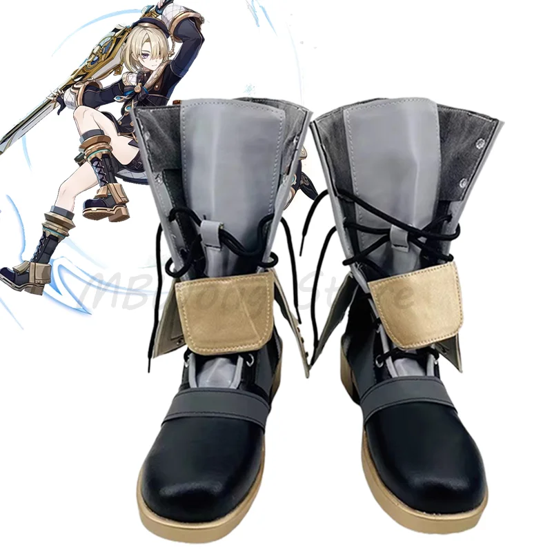 Genshin Impact Cosplay Traje para Homem e Mulher, Sapatos, Botas, Gémeos, Interpretação de Papéis, Dia das Bruxas, Carnaval, Jogo, Roupa, Party Prop