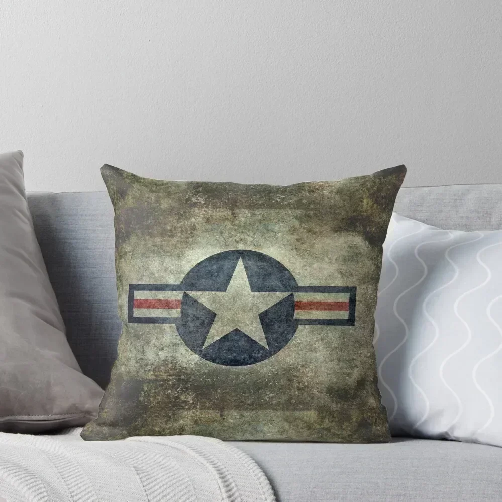 

Vintage USAF Roundel symbol Throw Pillow pillow pillowcase Sofa Covers For Living Room Cusions Cover pillow