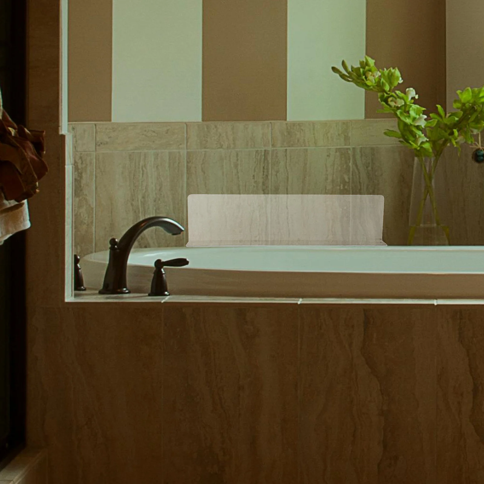 

1pcs Bathtub Splash Guard Corner Clear Pvc Water Barrier For Shower Tub Spatter Protector Bathroom Floor Splash Guards