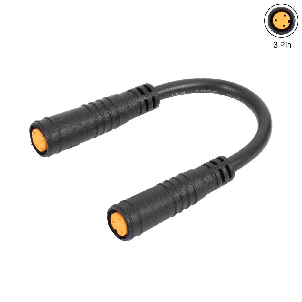 Elektrische fiets vrouw naar man 3-pins verlengkabel voor e-bike waterdicht duurzaam display duim gaskabels plug accessoire