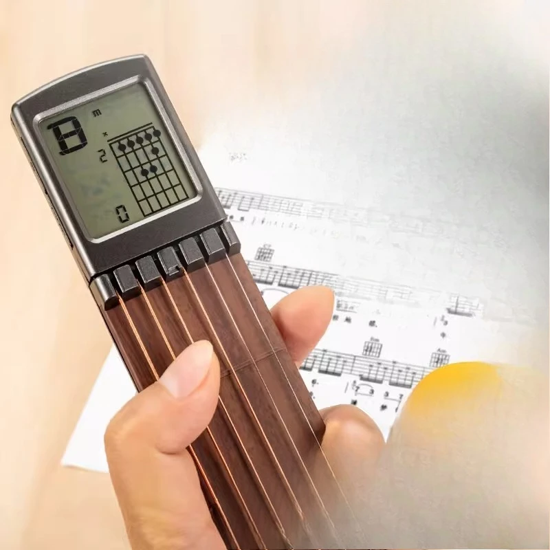 Pocket Electric Guitar Chord Crawl Fingering Practice for Beginners