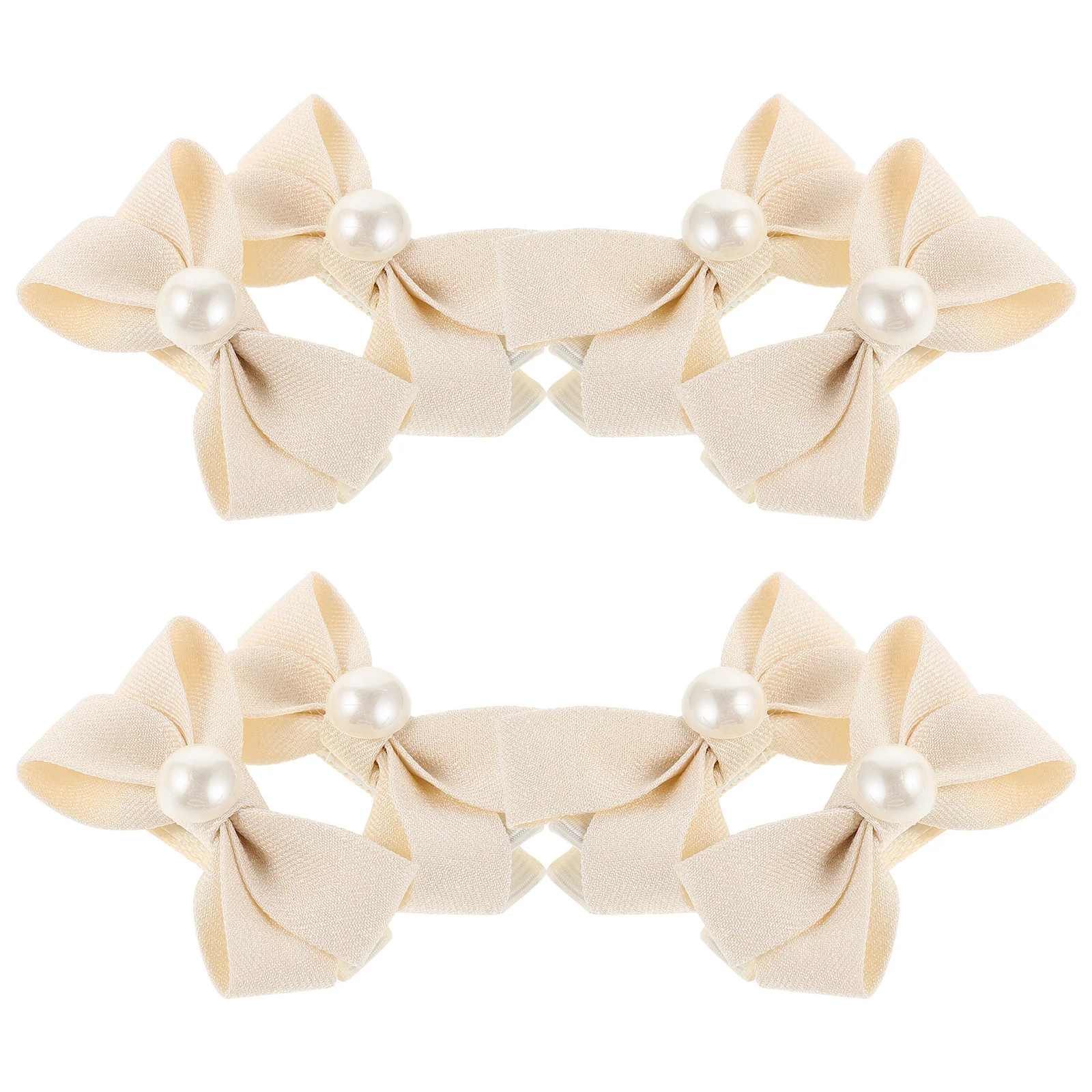 

8Pcs Pearl Double Layer Bow Hair Clips Bowknot Barrettes for Girls Toddlers Birthday Parties Casual Hair Bows Ribbon Barrettes