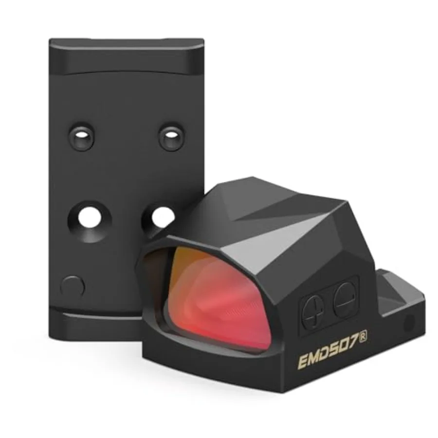 

EMD507R Закрытый рефлекторный прицел MultiReticle для G17 G19 MOS RMSc Footprint Shake Awake 3 MOA Dot 54 MOA Круглый прицел с красной точкой