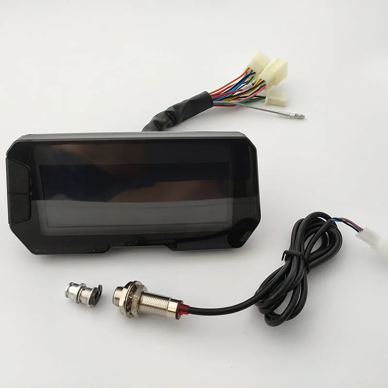 Moving Blue Screen LCD Instrument for Motorcycle with Speed Adjustable 1-6 Rotational Speed Water Temperature and Oil Meter