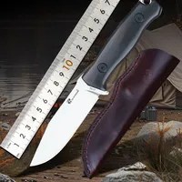 HX OUTDOORS Mountain Cross Survival Camping Knife 58HRC 7cr17 Steel Essential Tools