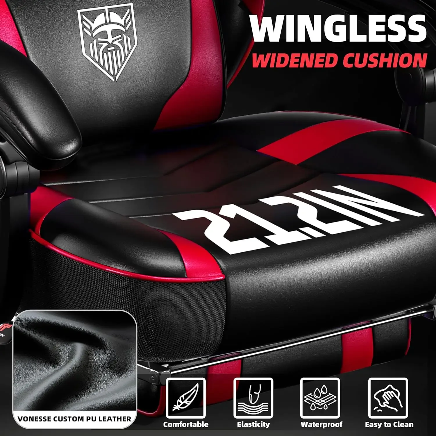 [سعر مخفض، حار بيع! ]كرسي ألعاب للبالغين، كرسي كمبيوتر بظهر مرتفع، كراسي ألعاب كبيرة وطويلة مع مسند للقدمين و