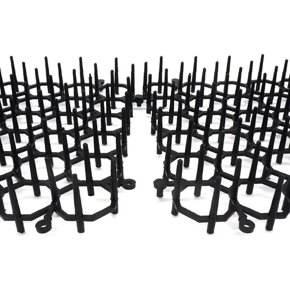 

12PCS 200x155mm Garden Prickle Strip Anti-cat Dogs Repellent Mat Portable Prickle Strips Safe Plastic Outdoor Garden Supplies