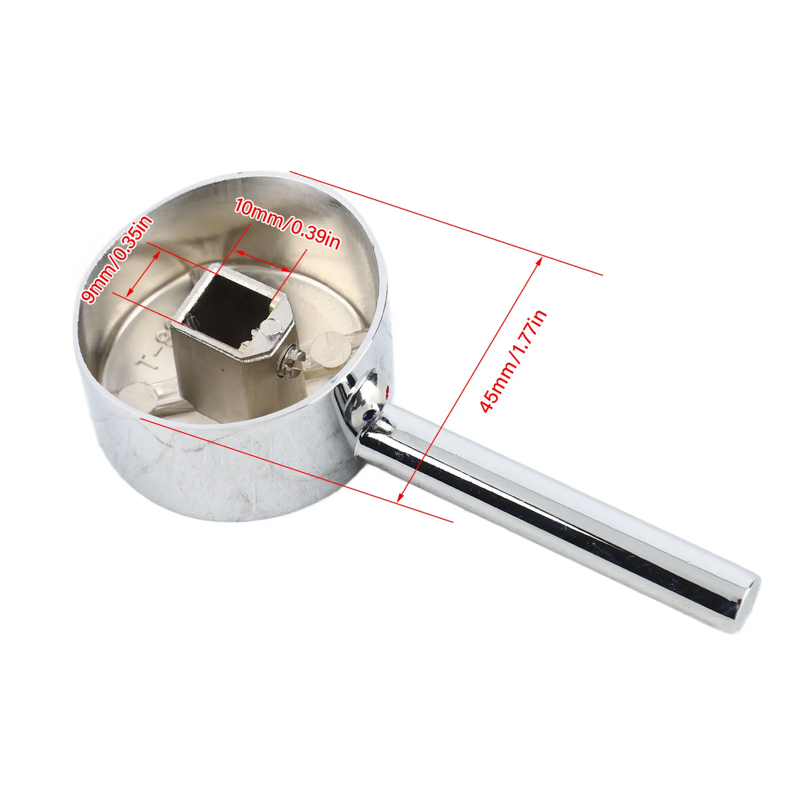 Bathroom Faucet Handle Faucet Parts Lever Made Of Zinc Alloy Material Fine Workmanship Smooth Appearance For Bathroom/Toilet Use