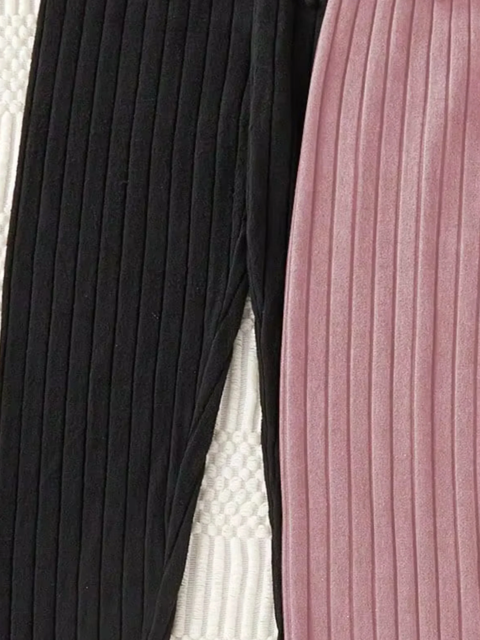 

Fashion new women's solid color casual trousers two-piece set