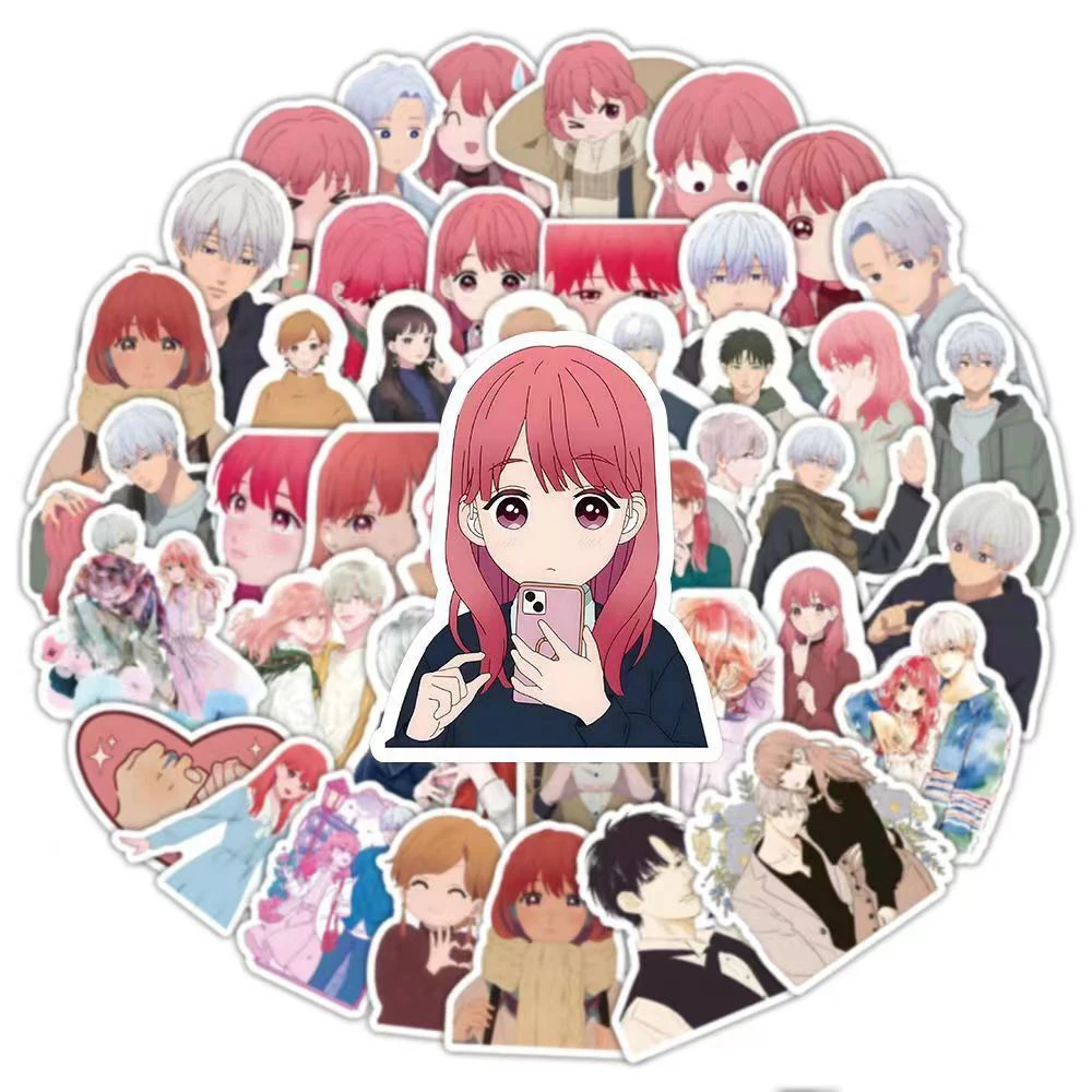 Anime Sinal De Afeto Adesivos, Kawaii Yuki Meninas Adesivo, Scrapbooking, Telefone, Mala, Decoração Laptop, Decalque, 10 pcs, 30 pcs, 50pcs