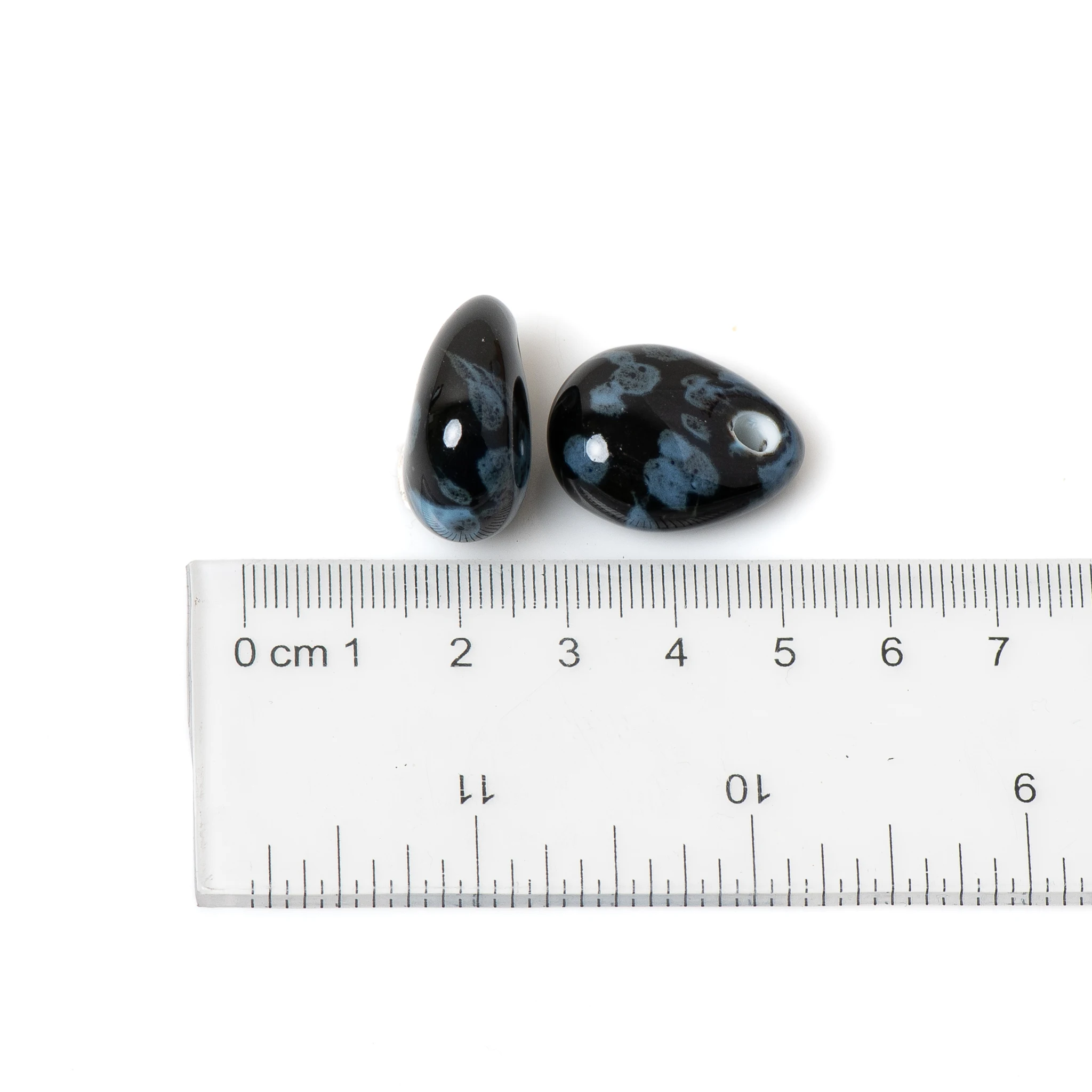2pcs drop Shape Ceramic Beads for DIY Jewelry Making Large Hole Beads  DIY Jewelry Making Accessories Bracelet Necklace Crafting