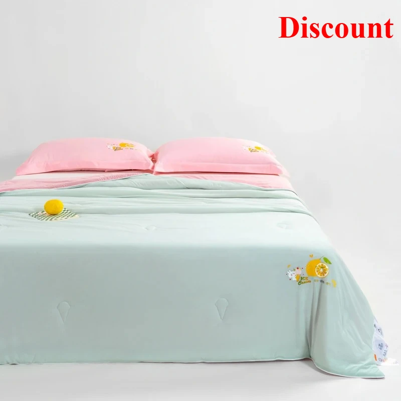 

Class A color matching spandex cool silk summer quilt ice cream cool summer cool quilt air conditioner quilt household