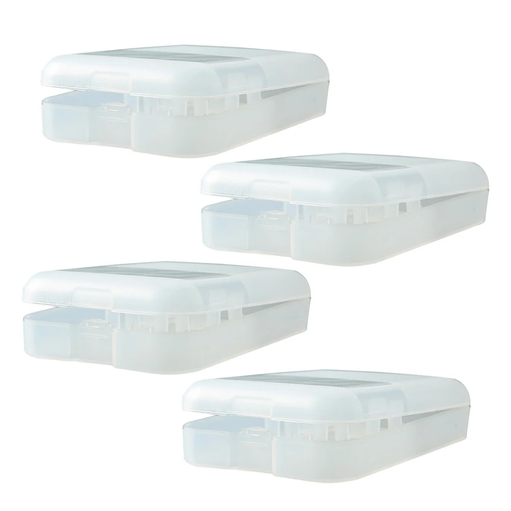 4 قطعة رؤوس فرشاة الأسنان صندوق تخزين محمول لمعظم رؤوس فرشاة الأسنان الكهربائية رأس فرشاة الأسنان الكهربائية حقيبة السفر