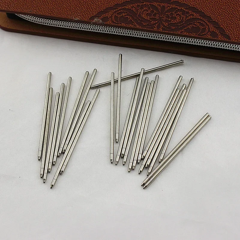 20pcs/lot 6.7cm Metal Diamond Crystal Pen Special Refill for Ballpoint Pen Rod Cartridge Core Ink Recharge Black Blue ink 0.7mm