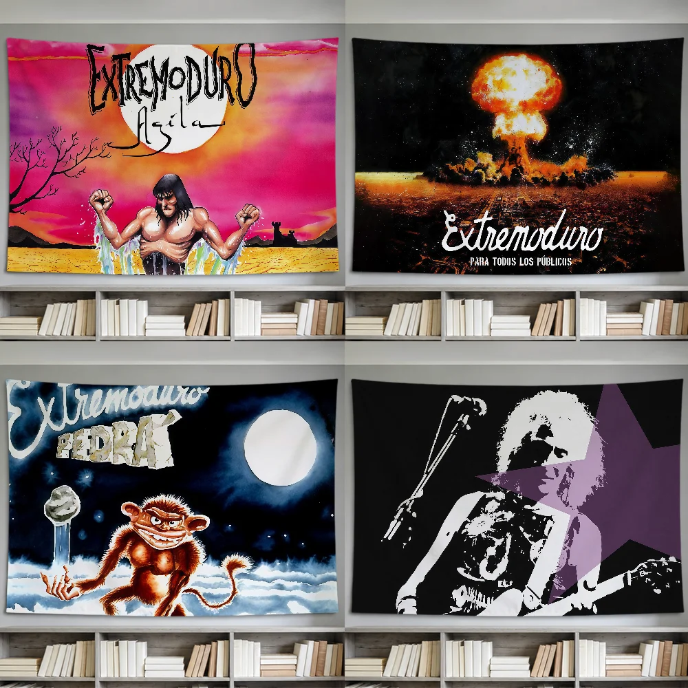 Rock Band E-Extremoduro Flag For Room Dorm Party Hogar Bedside Living Room Wall Hanging Garden Decor Banner Gift