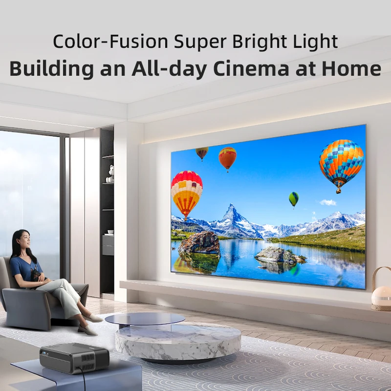 4K HDR Smart LED Projector Android TV 11 1080P Full HD 5G WiFi Auto Focus Support Dolby Audio Portable Home Theater Cinema IPTV