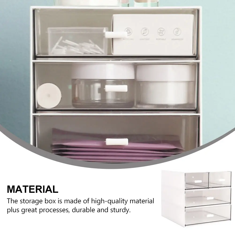 

1pc Multi-Layer Pp Storage Box Drawer Organizer For Makeup Drawer Organizer Box Stationery Desktop Sundries Container